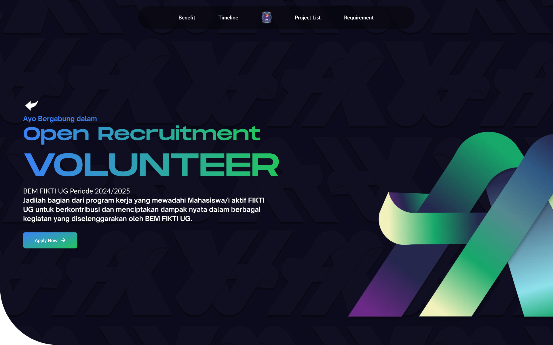 Oprec Volunteer BEM FIKTI UG